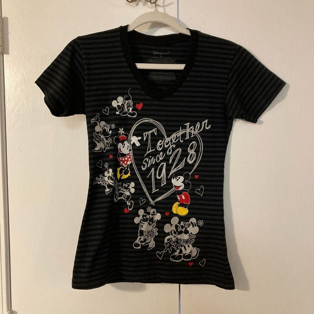 Disney Store Mini Mickey Together Since 1928 Cotton Blend T Shirt XS
